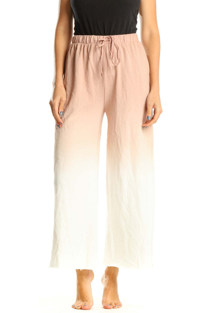 Pink Tie And Dye Casual Palazzo Pants