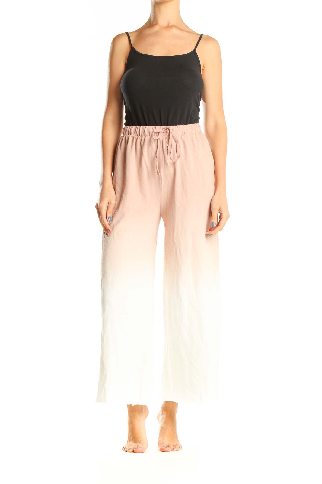 Pink Tie And Dye Casual Palazzo Pants