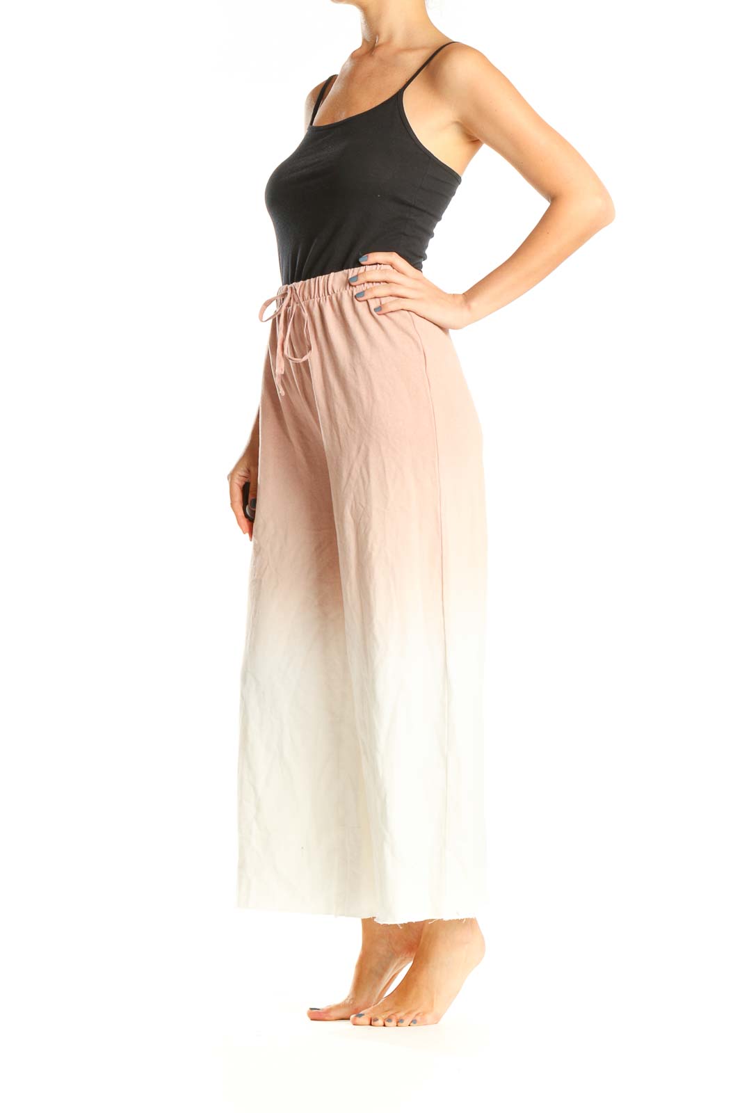 Pink Tie And Dye Casual Palazzo Pants