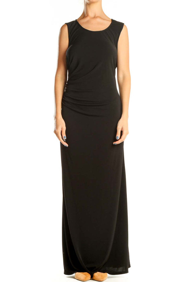 Black Cocktail Column Dress