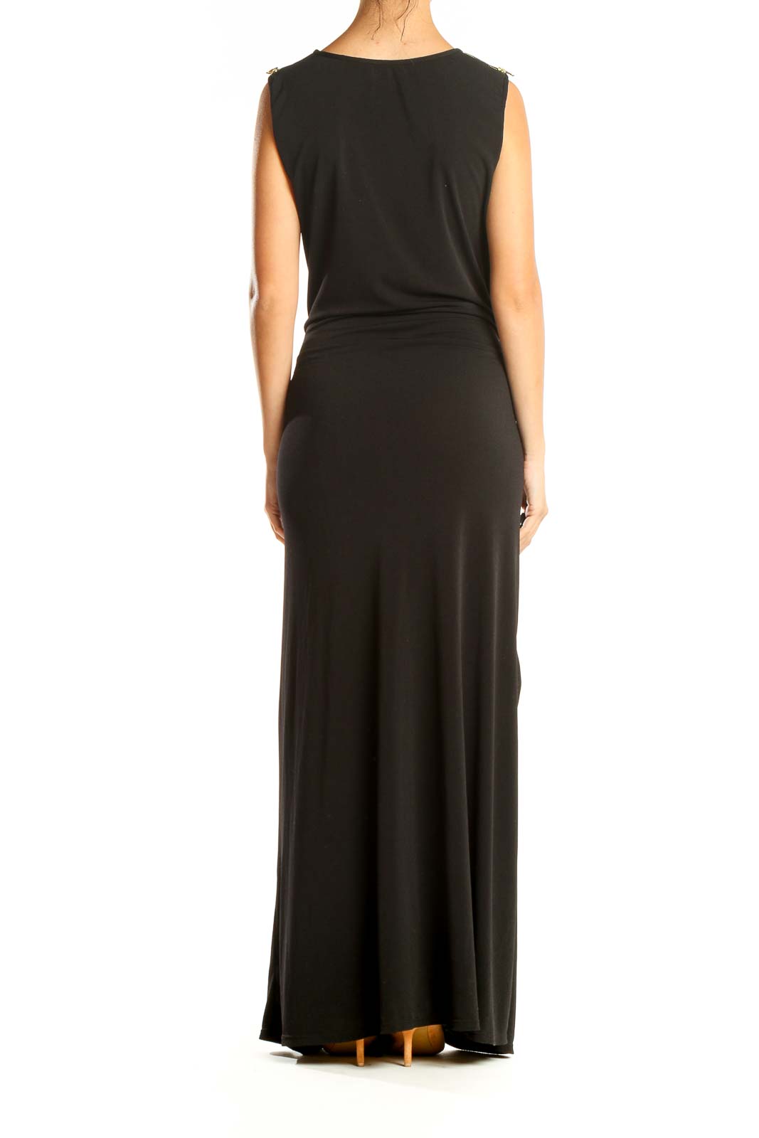 Black Cocktail Column Dress