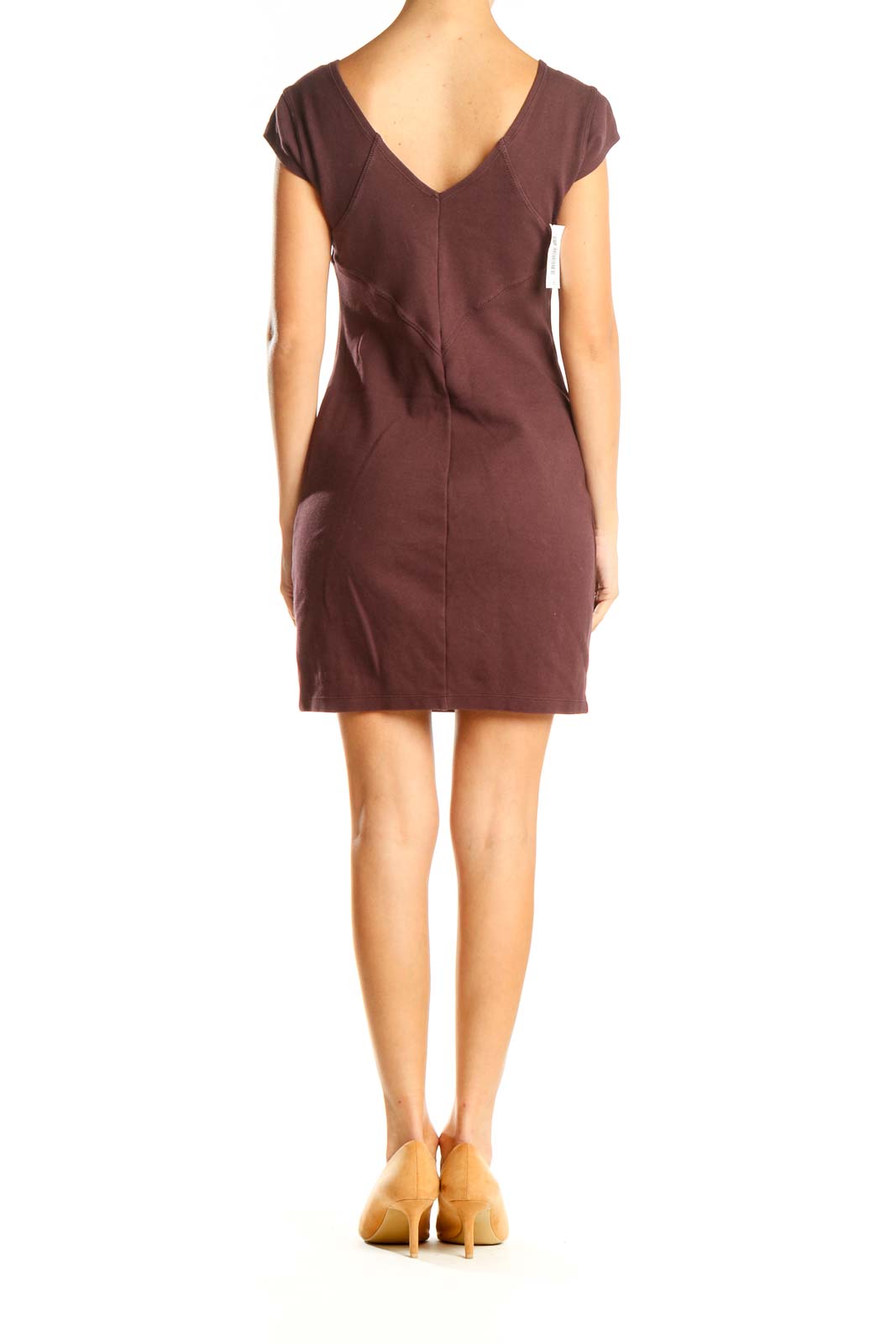 Purple Casual Sheath Dress