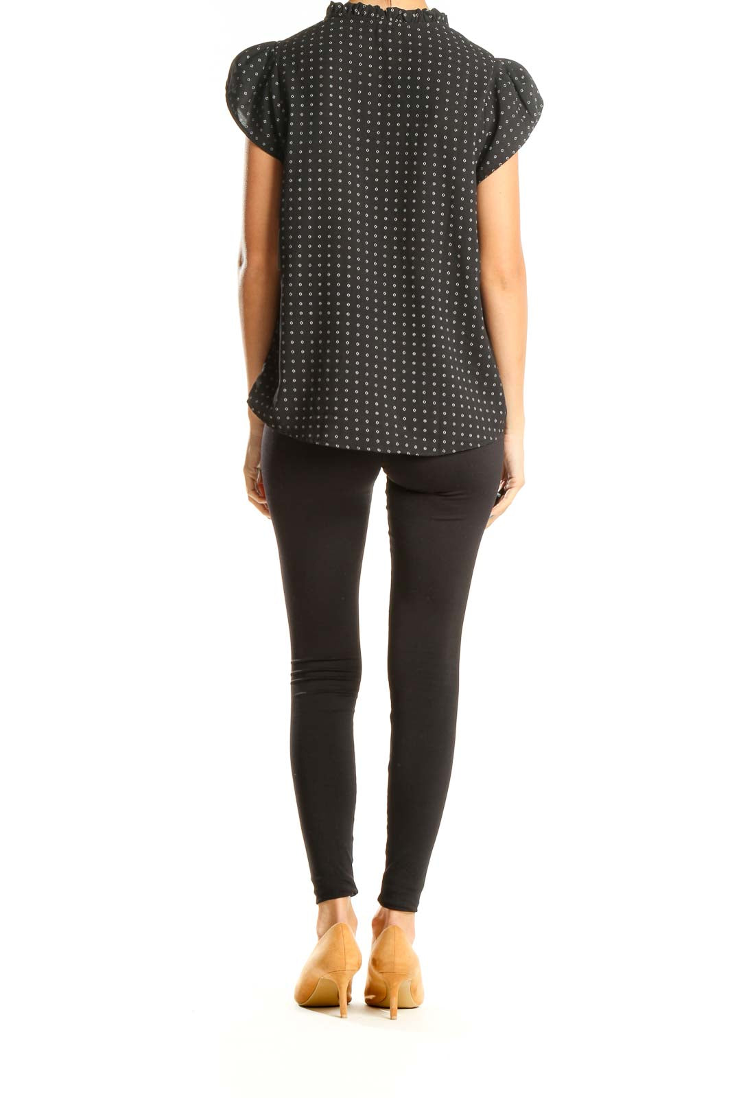 Black Polka Dot All Day Wear Top