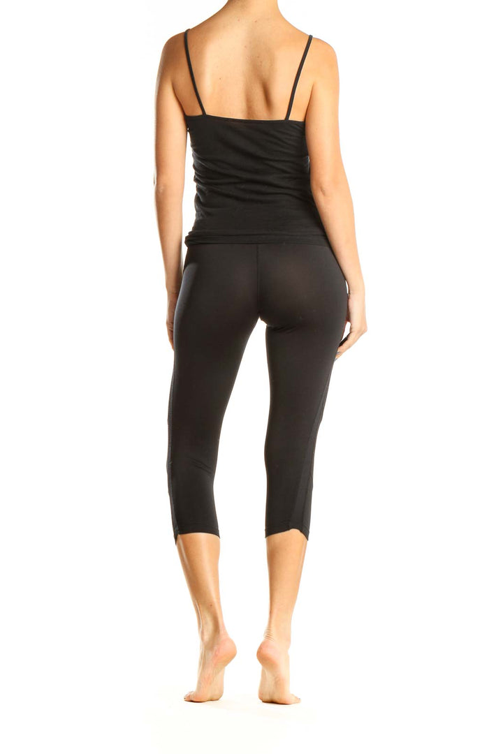 Black Activewear Cropped Leggings