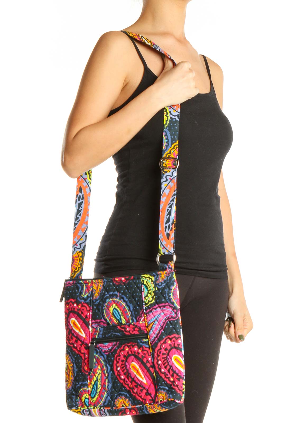 Multicolor Paisley Crossbody Bag