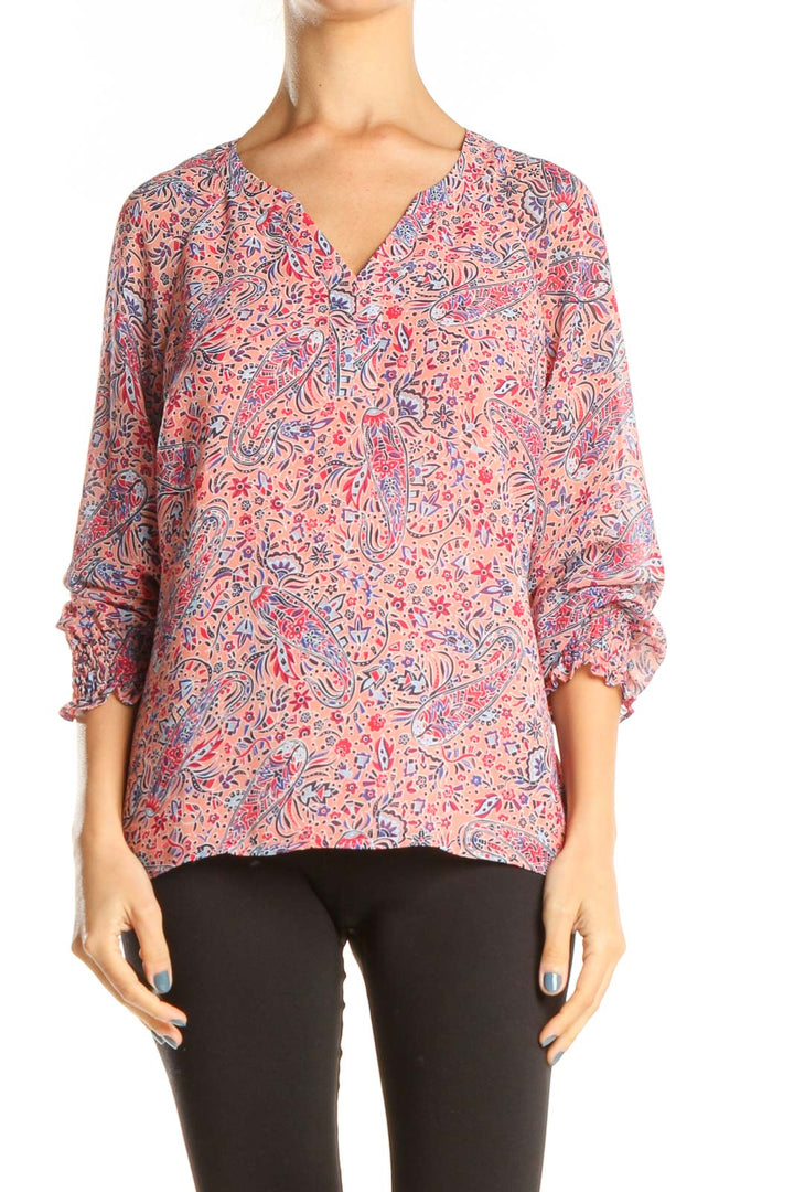 Pink Paisley Brunch Top