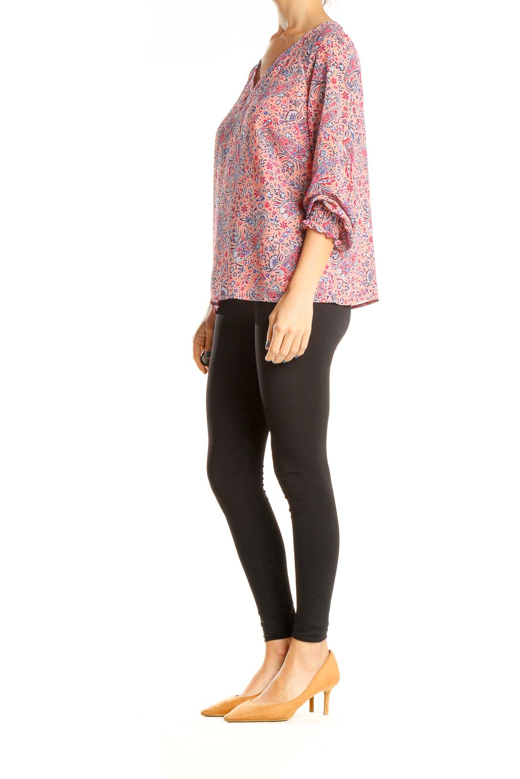 Pink Paisley Brunch Top