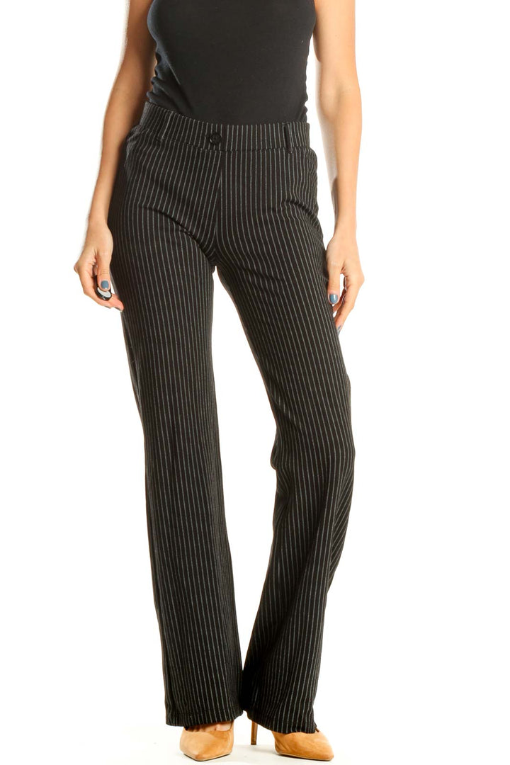 Black Pinstripe Trouser