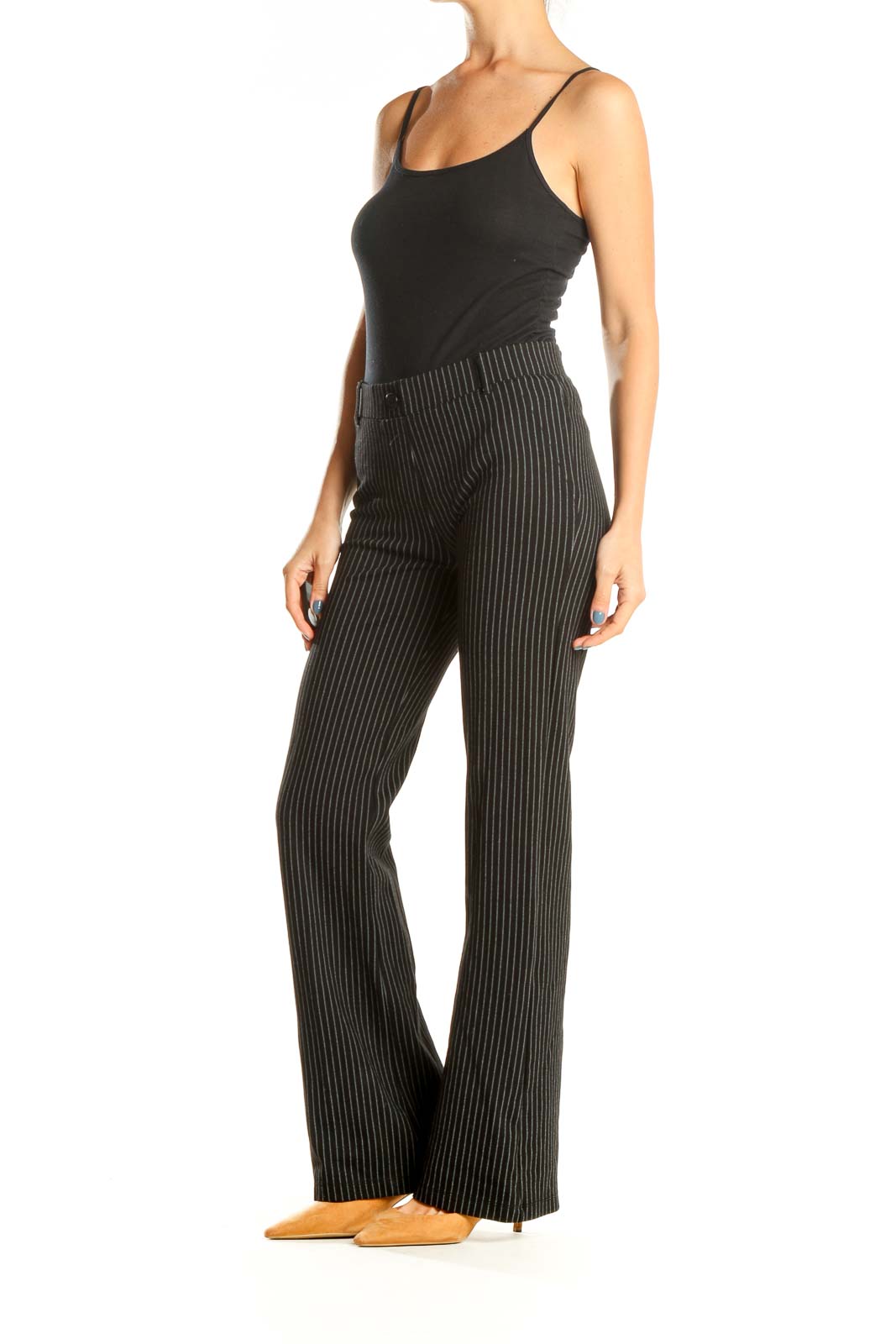 Black Pinstripe Trouser