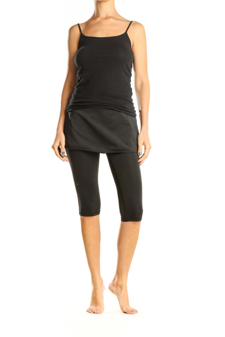 Black Activewear Shorts w/ Skirt