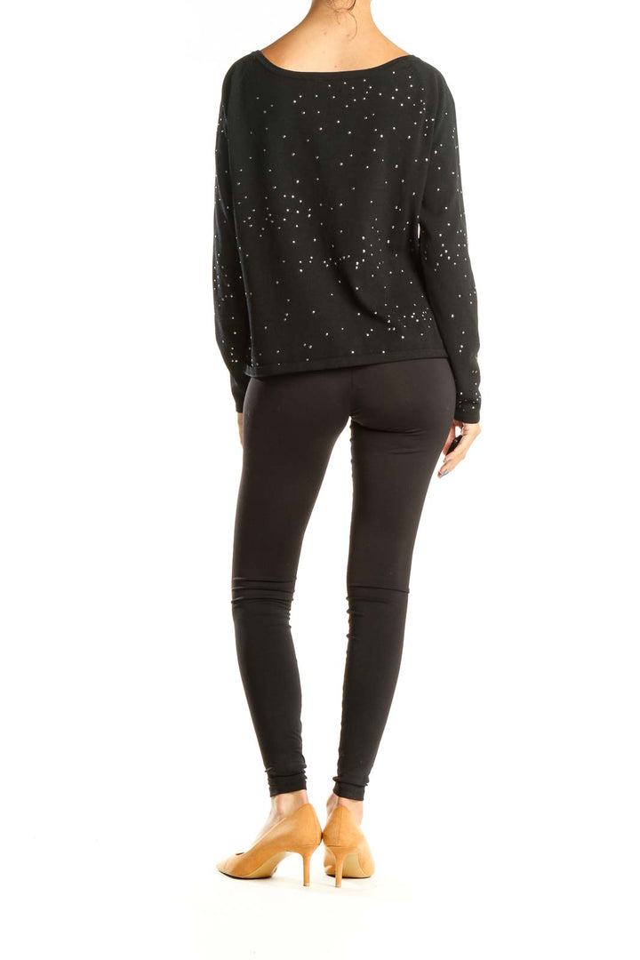 Black Sequin Chic Top