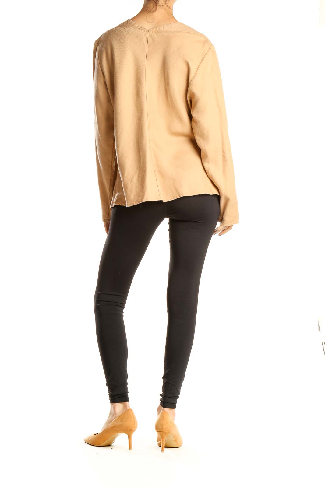 Beige Casual Top