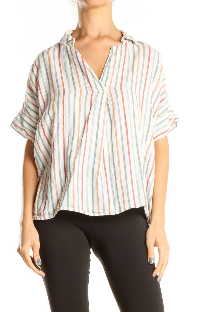 Multicolor Striped Chic Top