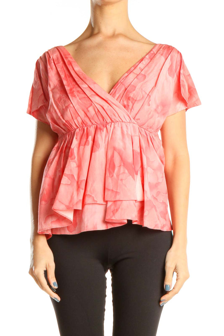 Pink Tie And Dye Classic Blouse