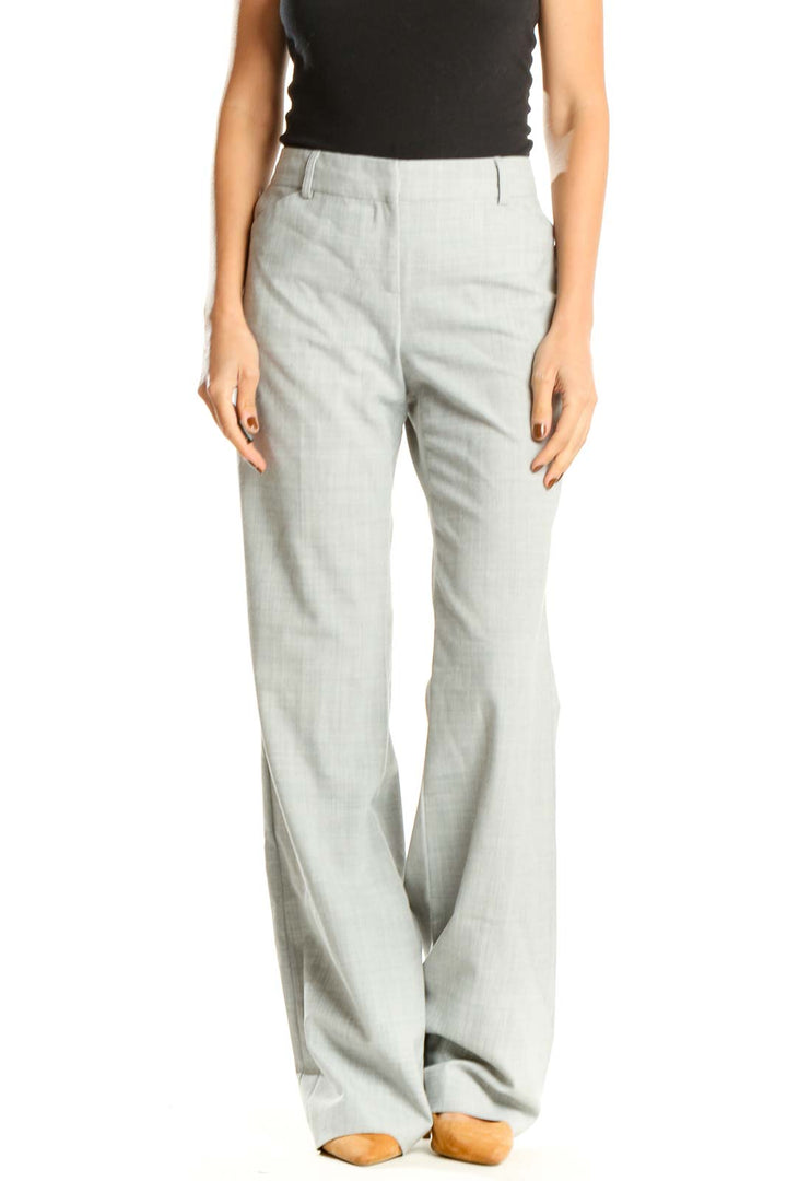 Gray Casual Trousers