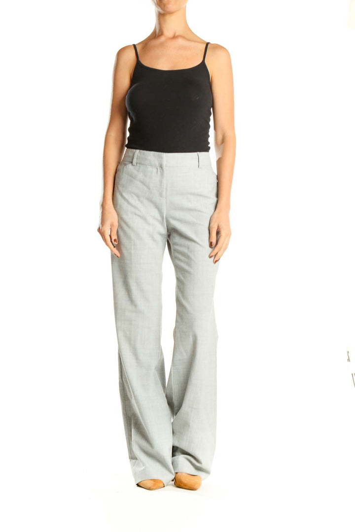 Gray Casual Trousers