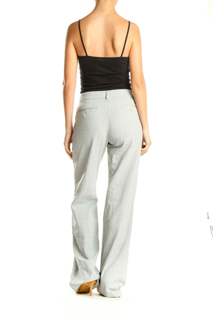 Gray Casual Trousers