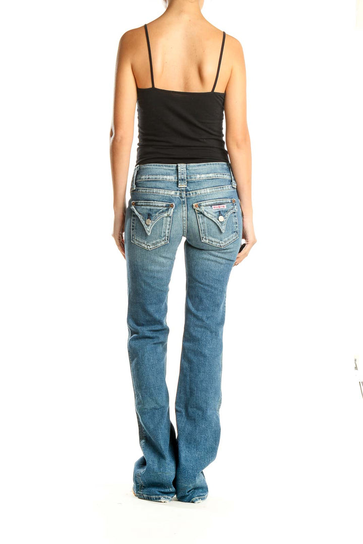 Blue Retro Low Waisted Jeans