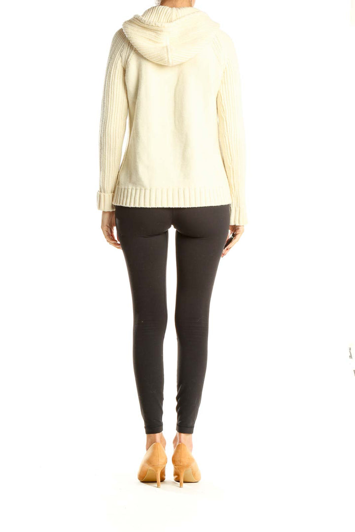 Cream Cable Knit All Day Wear Sweater