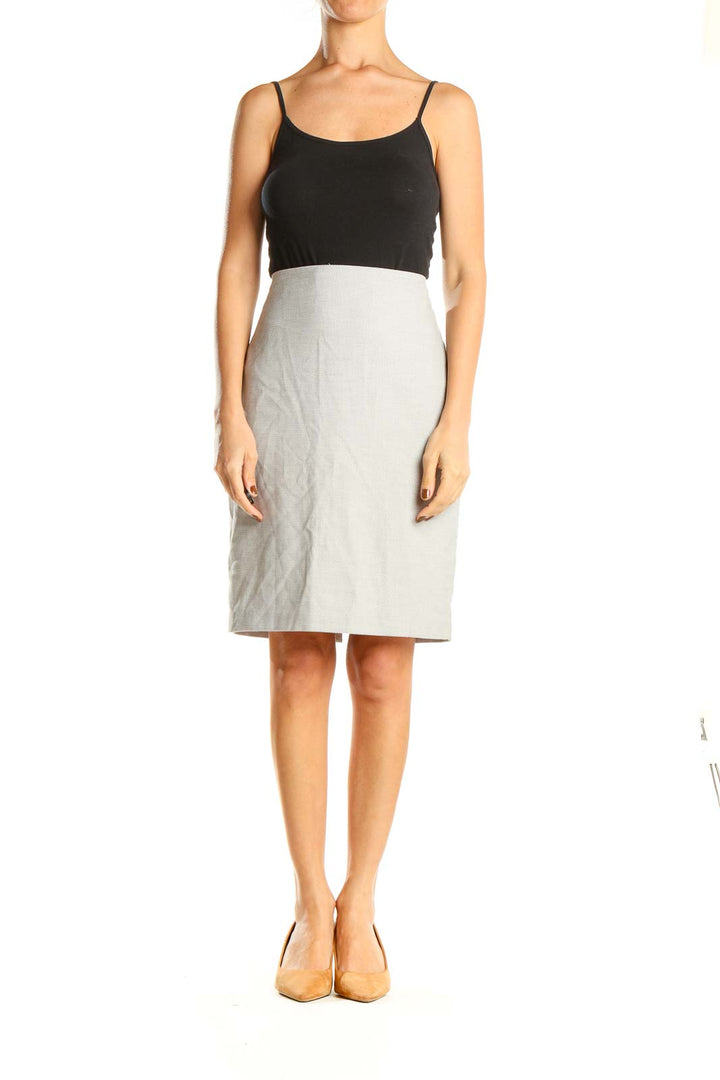 Gray Chic Pencil Skirt