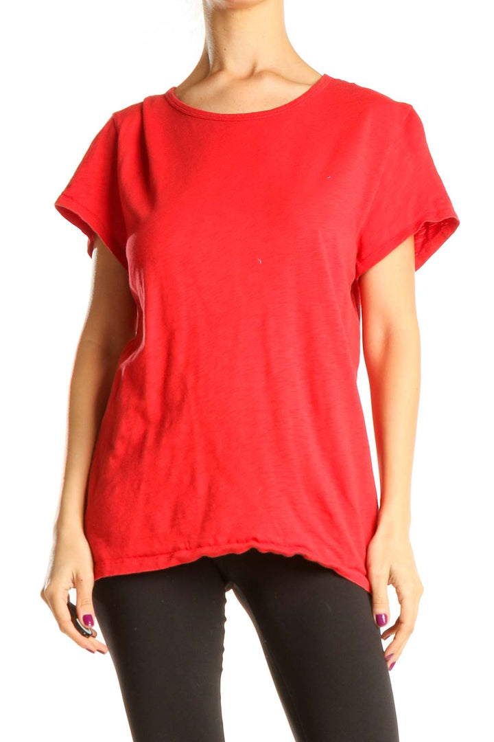 Red Casual T-Shirt