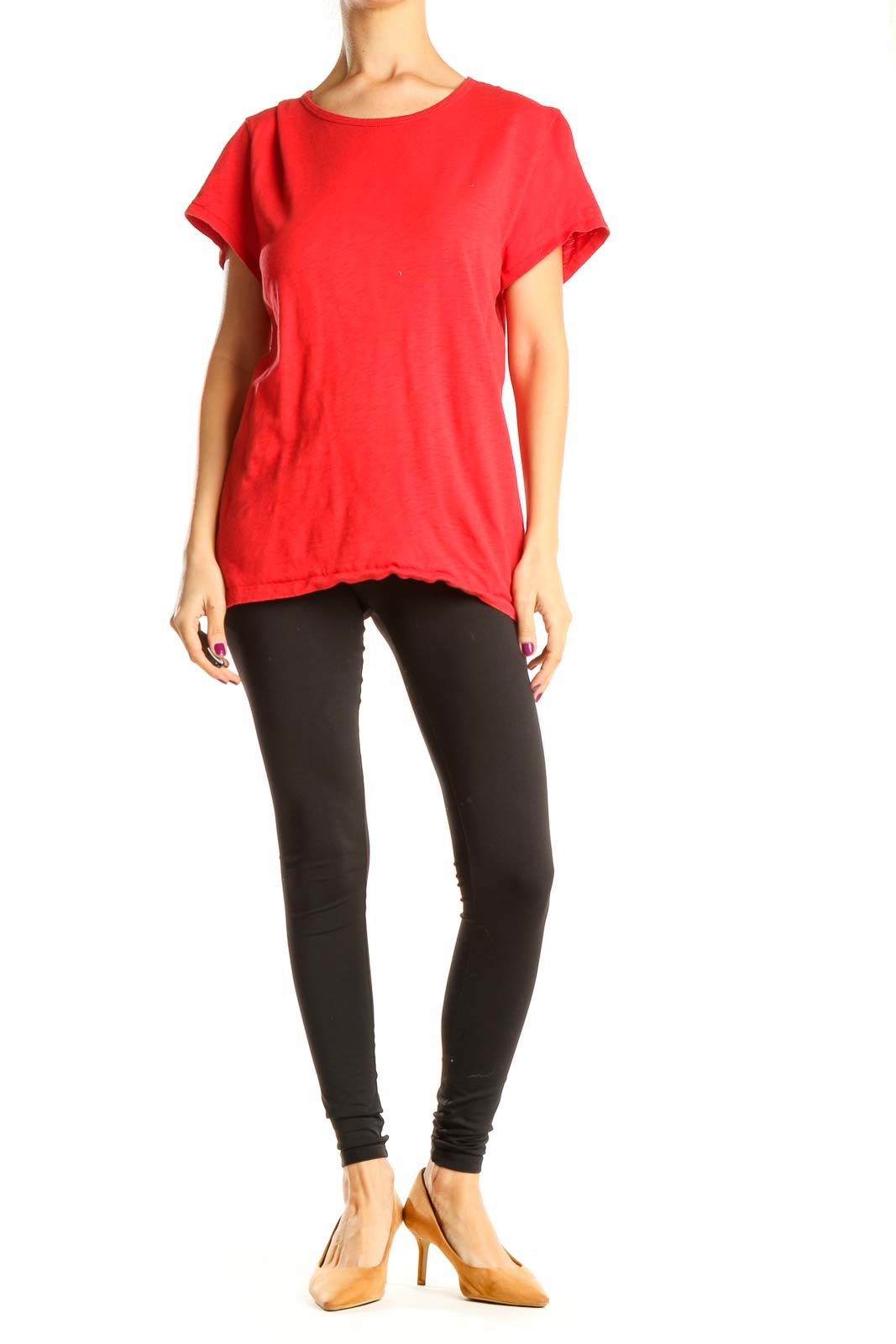 Red Casual T-Shirt