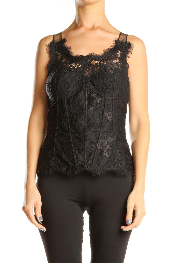 Black Lace Punk Top