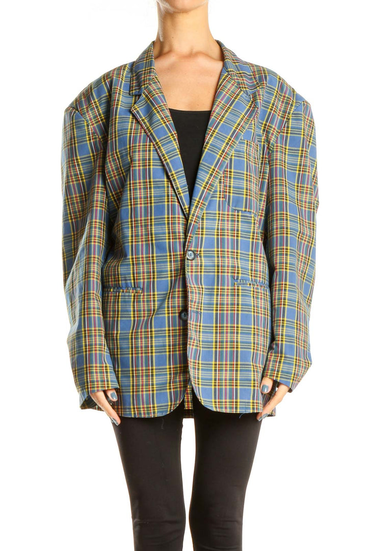 Multicolor Plaid Blazer