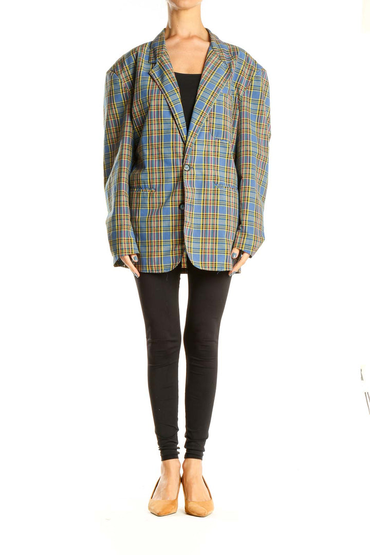 Multicolor Plaid Blazer