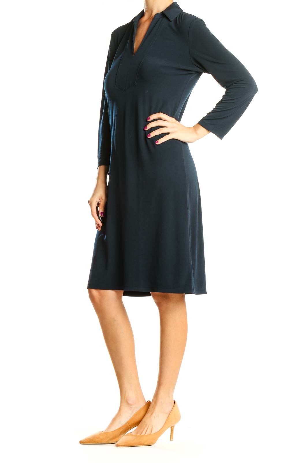 Navy Blue Work Dress