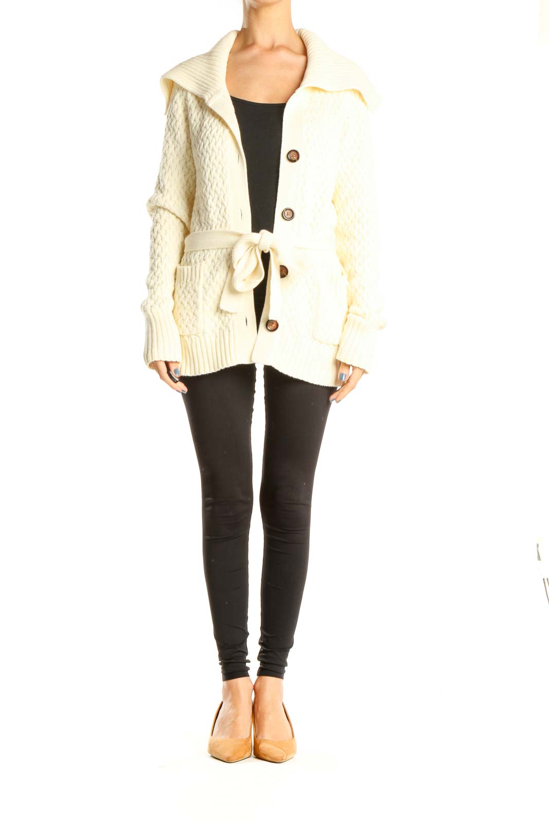 White Tie Cardigan