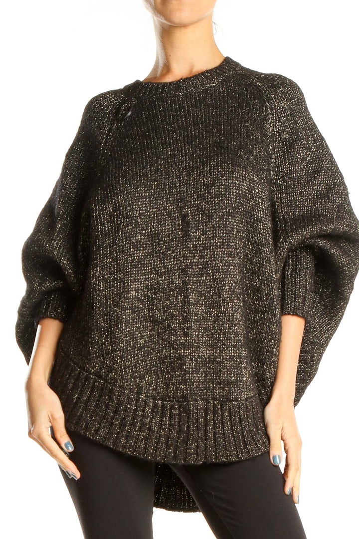 Black Gold Shimmer Party Sweater