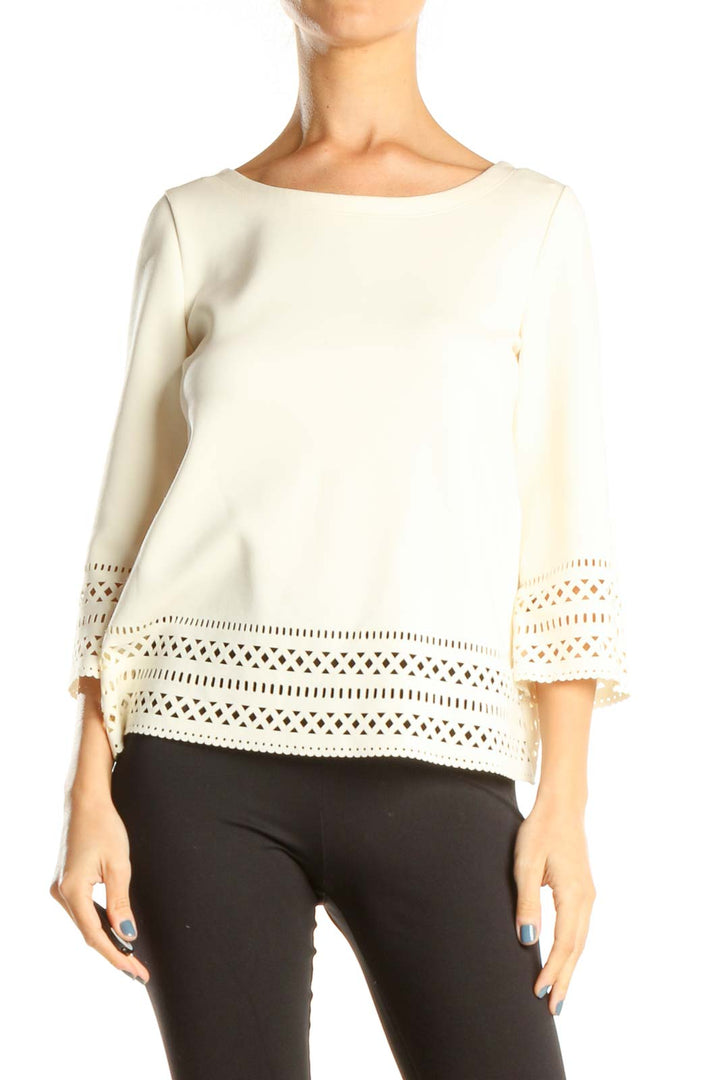 White Eyelet All Day Wear Top