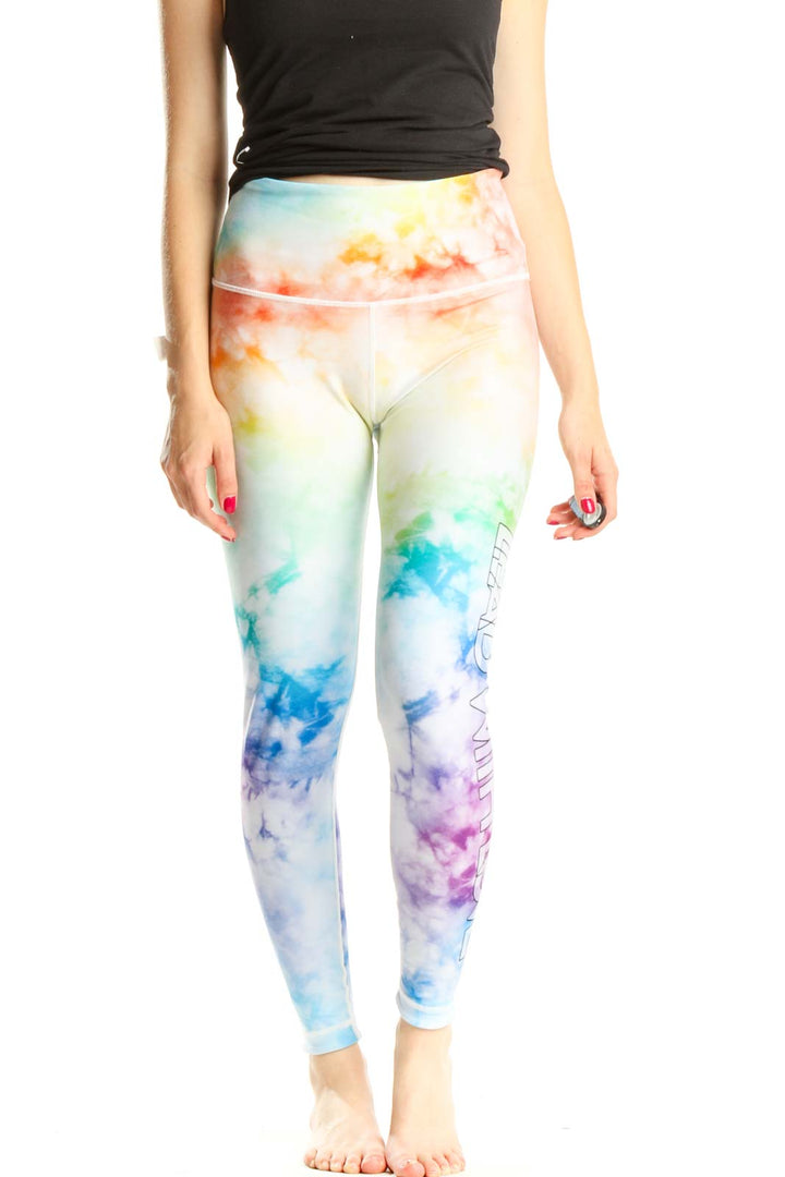 Rainbow Tie And Dye Activewear Leggings