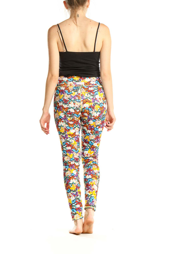 Rainbow Butterfly Print Activewear Leggings