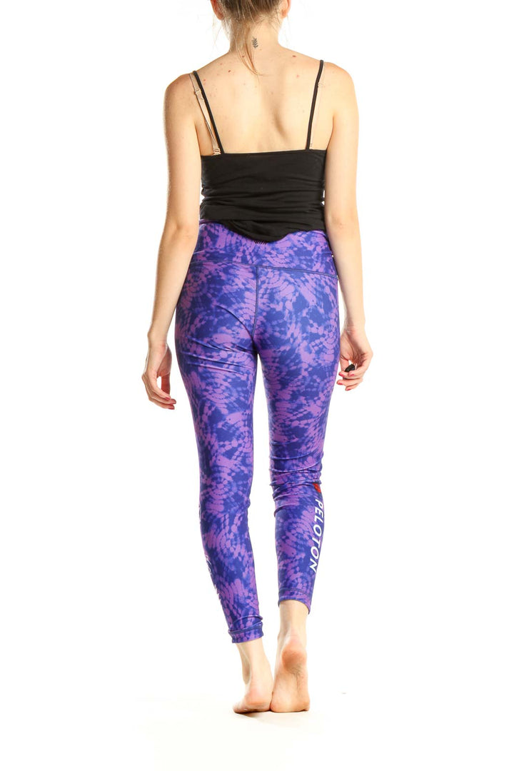 Purple Tie And Dye Activewear Leggings