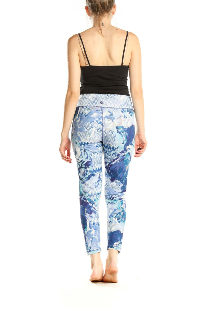 Blue Tie And Dye Activewear Leggings