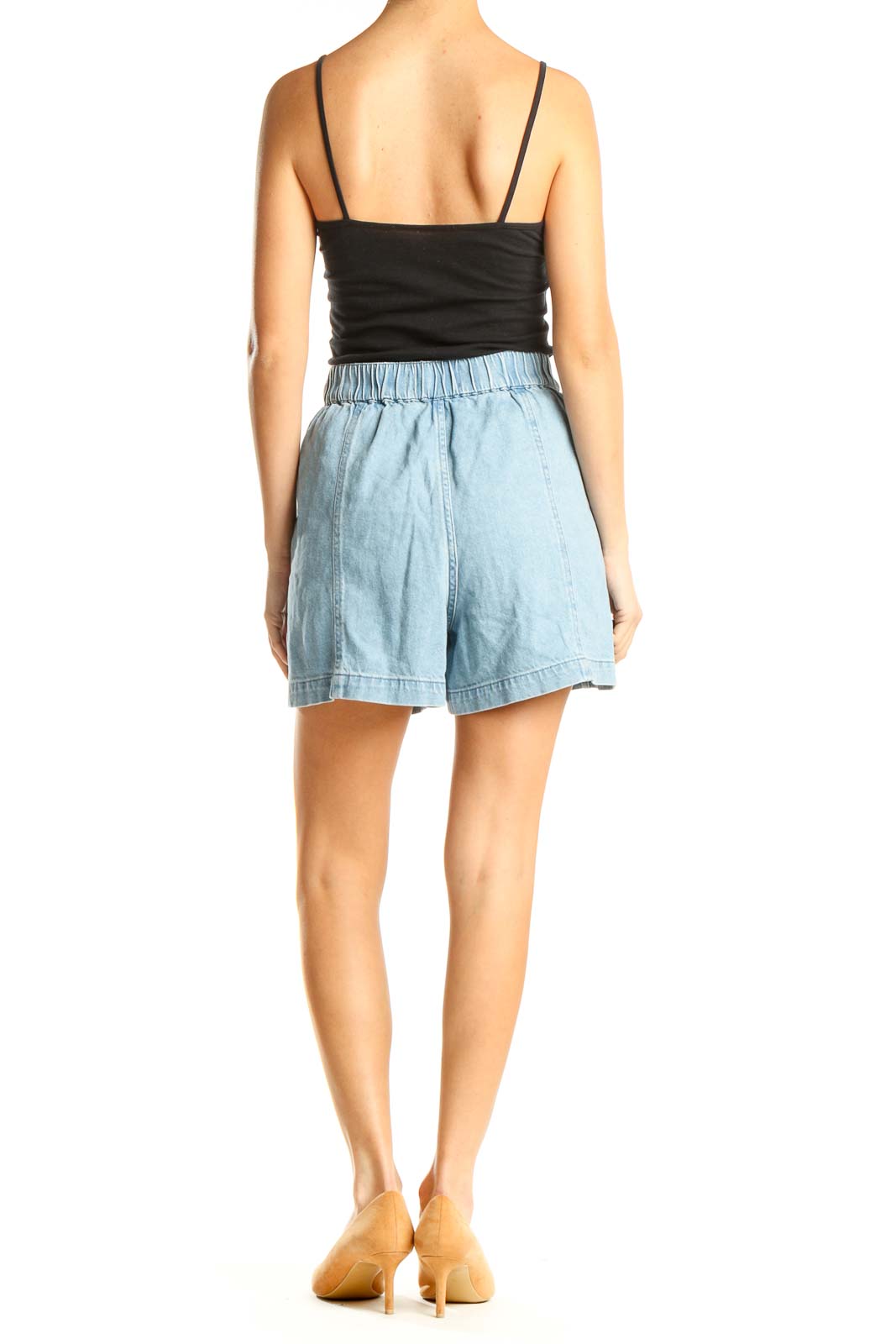 Blue Denim Casual Shorts