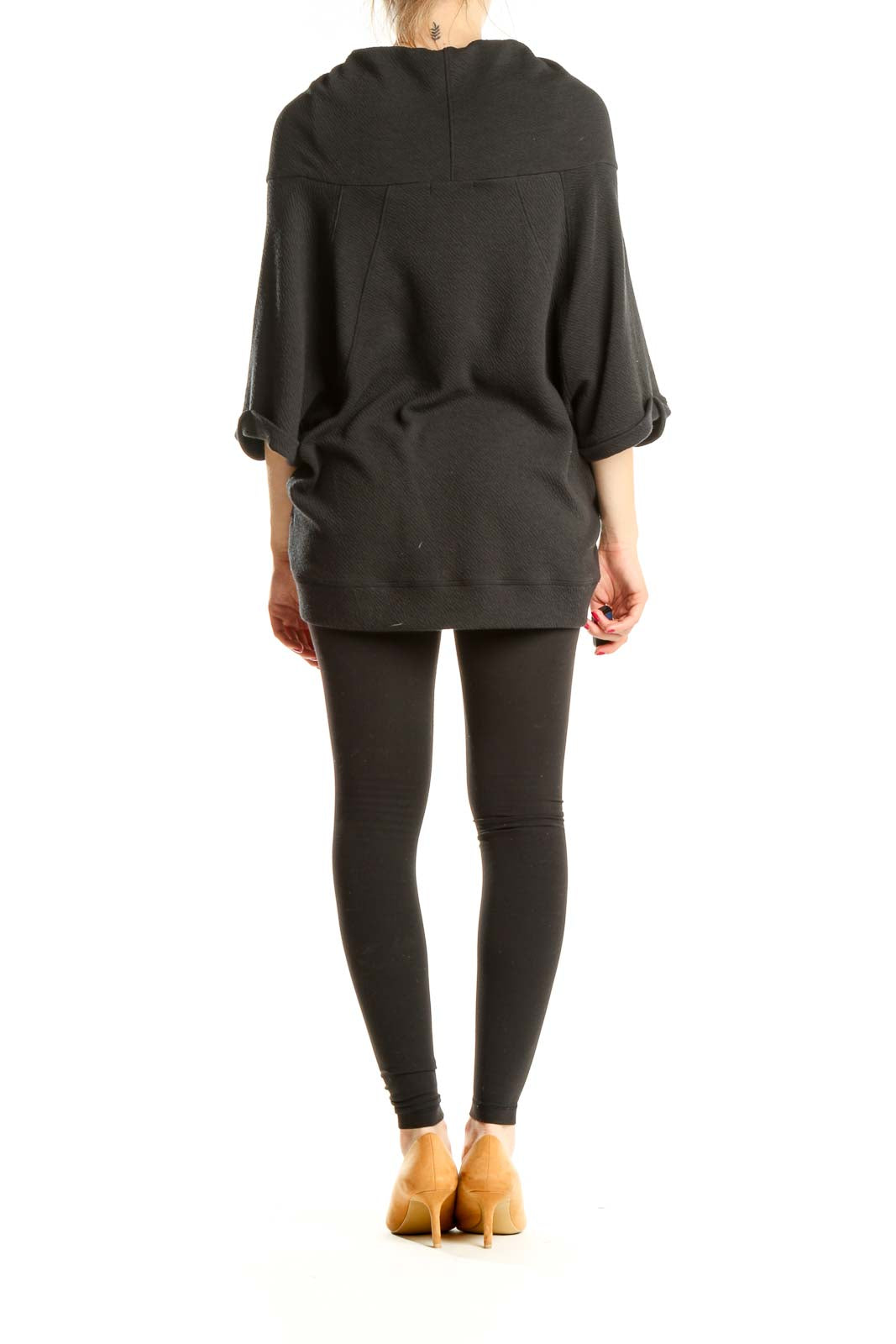 Black Slouchy All Day Wear Sweater