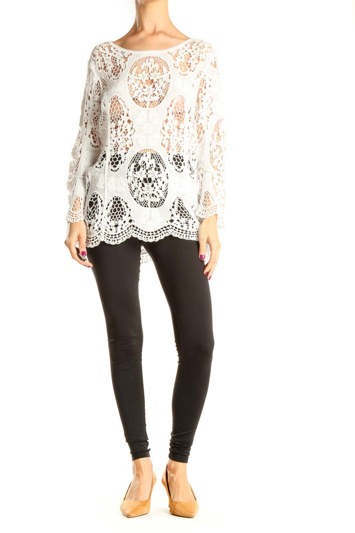 White Lace Classic Top