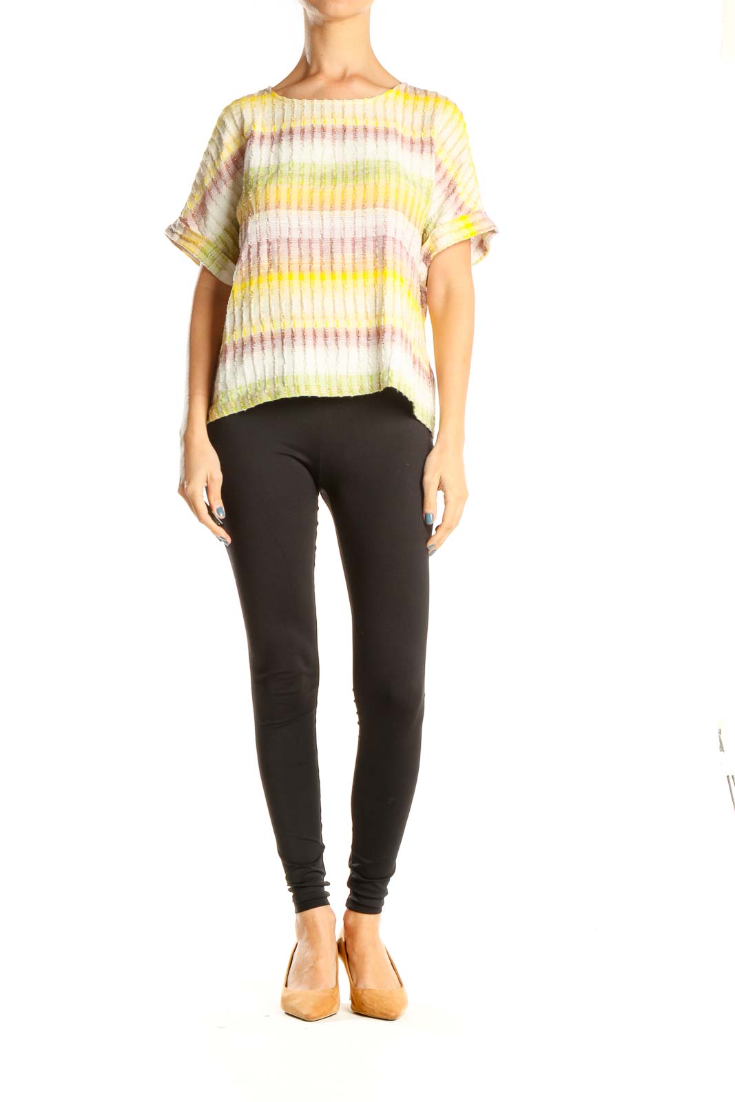 Multicolor Striped Casual Blouse