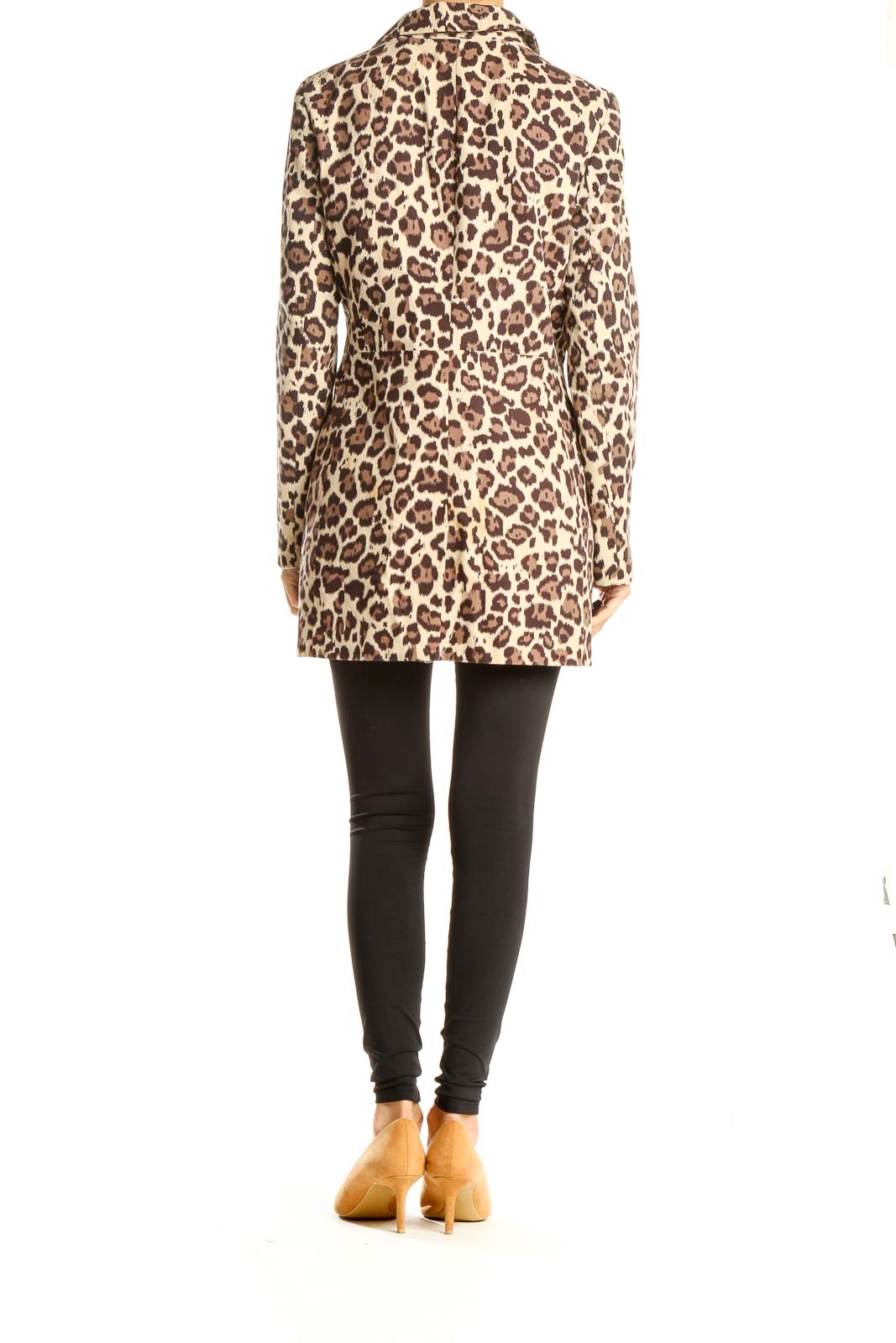 Brown Animal Print Coat