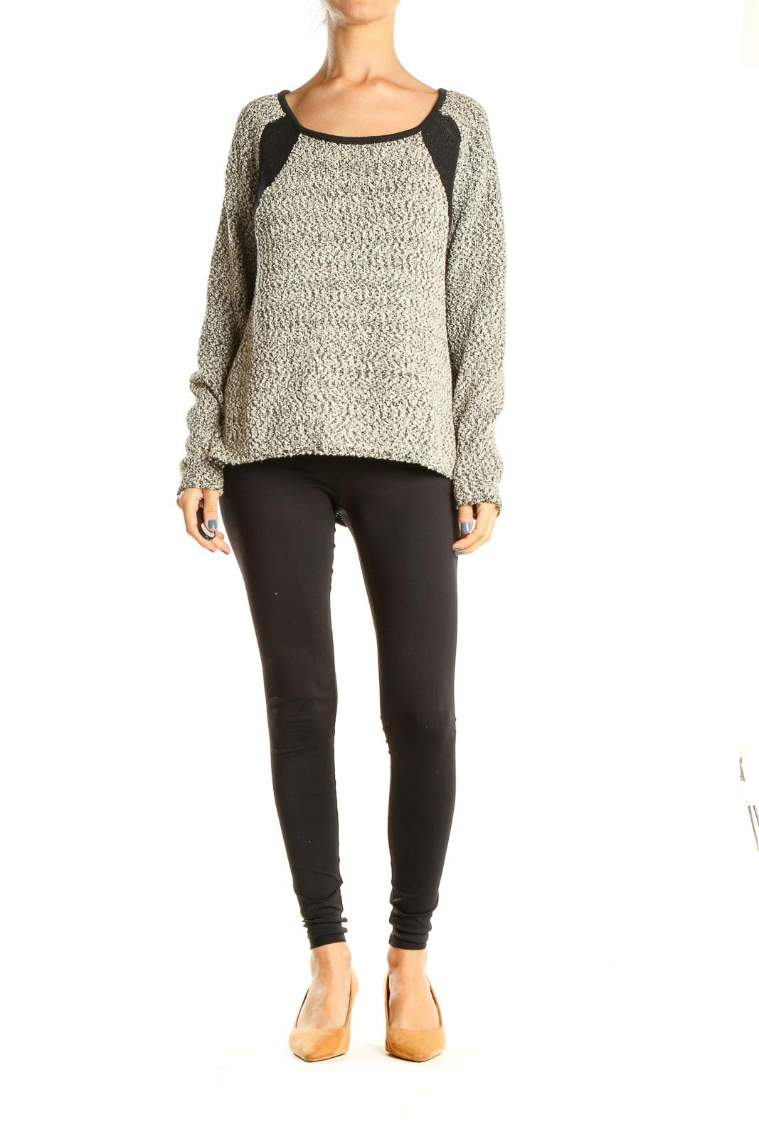 Gray Black All Day Wear Sweater