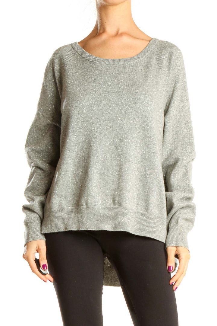 Gray Casual Sweater