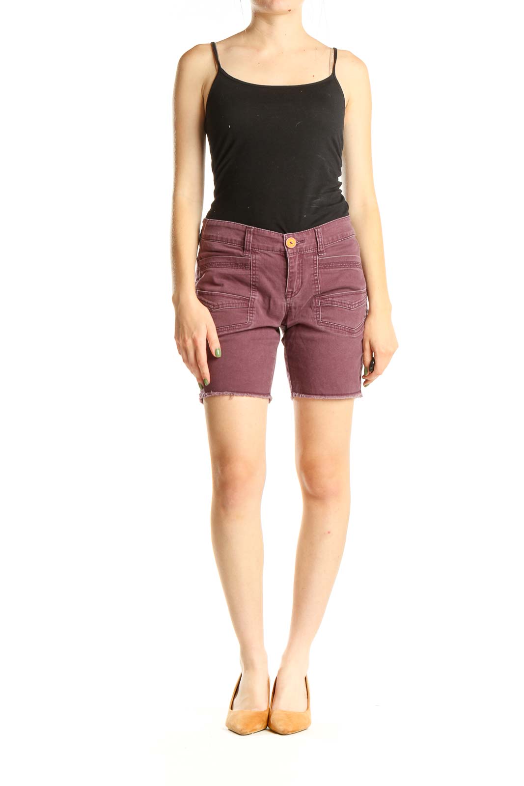 Maroon Casual Shorts