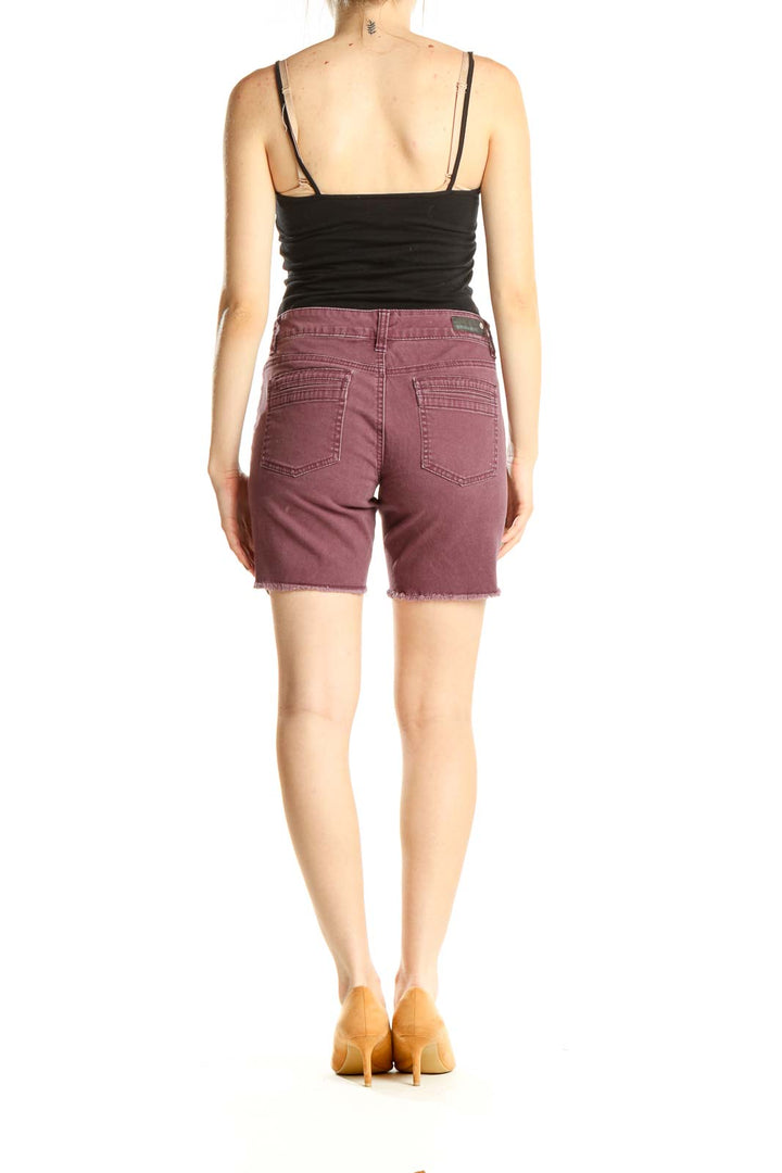 Maroon Casual Shorts