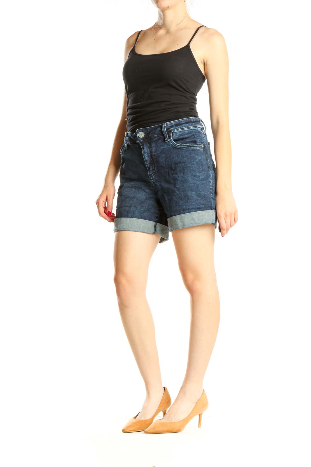 Blue Denim Casual Shorts