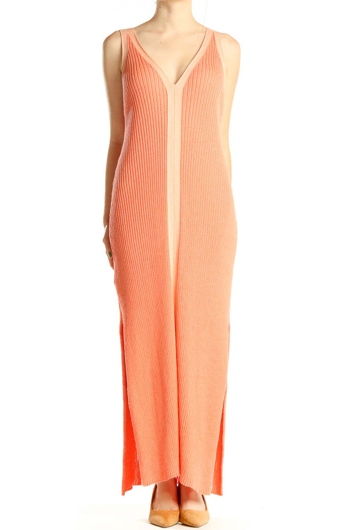 Salmon Classic Column Dress