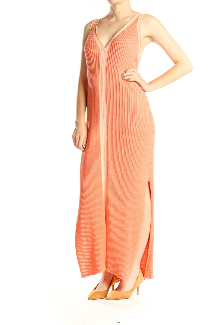 Salmon Classic Column Dress