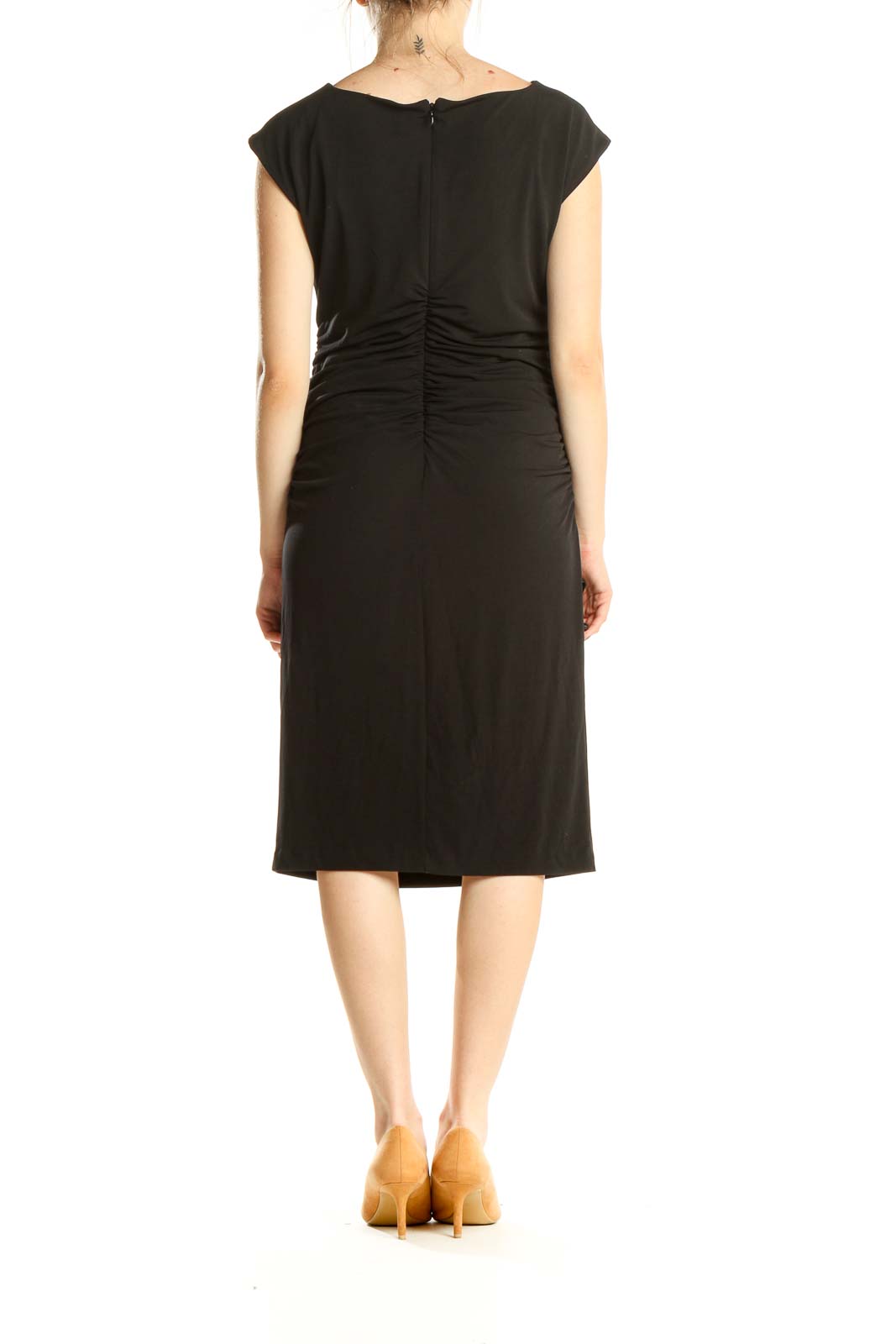 Black Work Sheath Dress